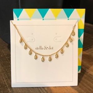 Stella & Dot Gold Choker Necklace